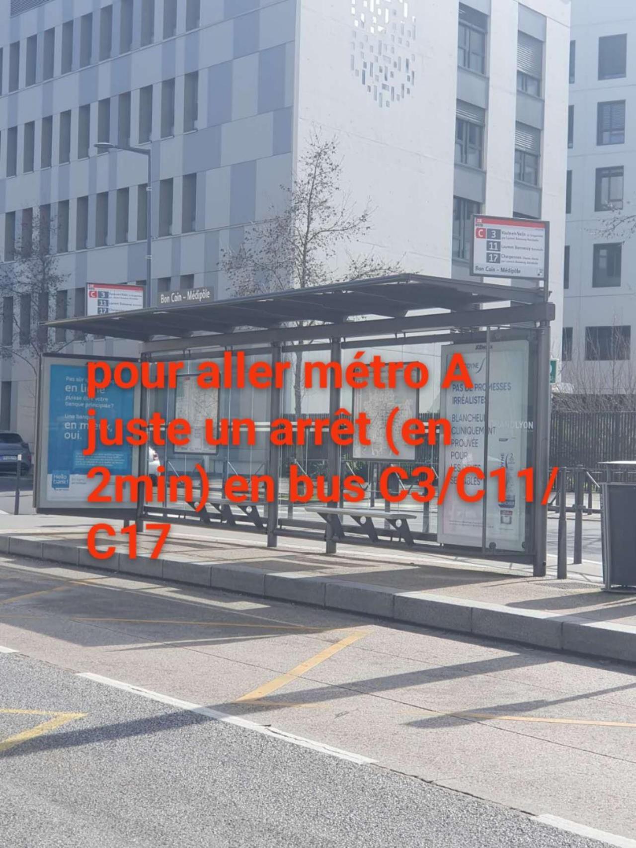 Medipole T2 Avec Un Garage Gratuit Sur Place, 16Min A Centre Ville Lyon En Metro A Villeurbanne Exterior foto
